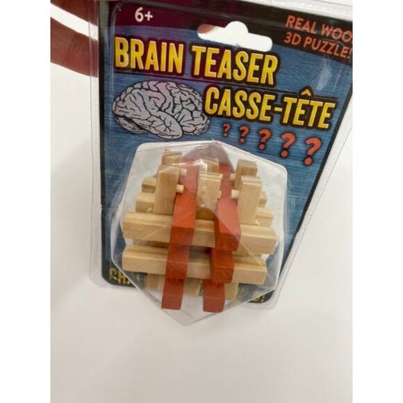 Brain Teaser 3D Wooden Puzzle Toy NEW Kids Adults Fun Thinking Game - Picture 5 of 5